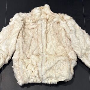 Women's Rabbit Fur Jacket by "Elan" 1980's Size Large